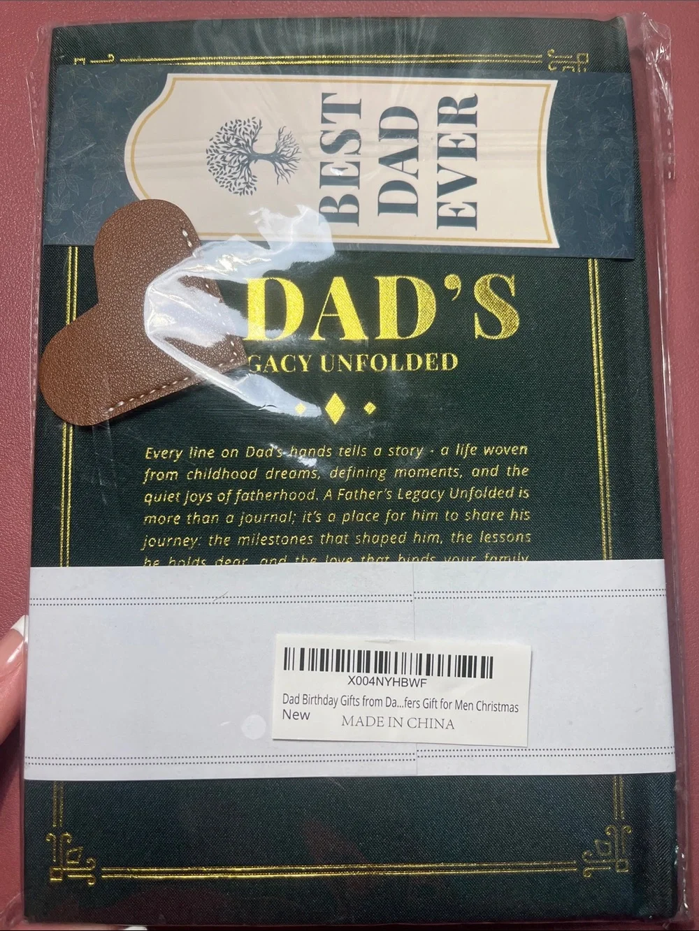 A dads legacy unfolded journal